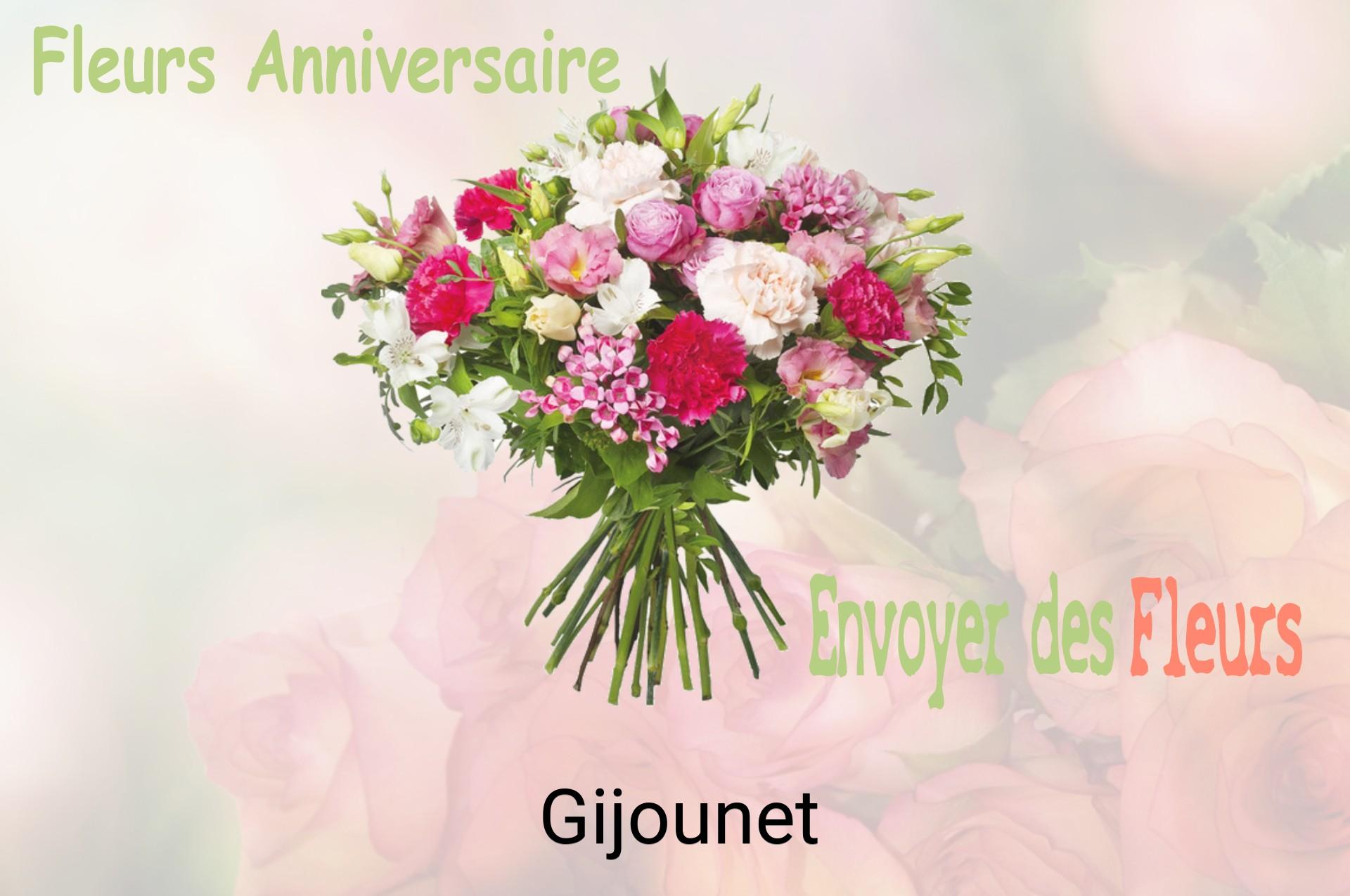 Bouquet de fleurs d’anniversaire livré à Gijounet